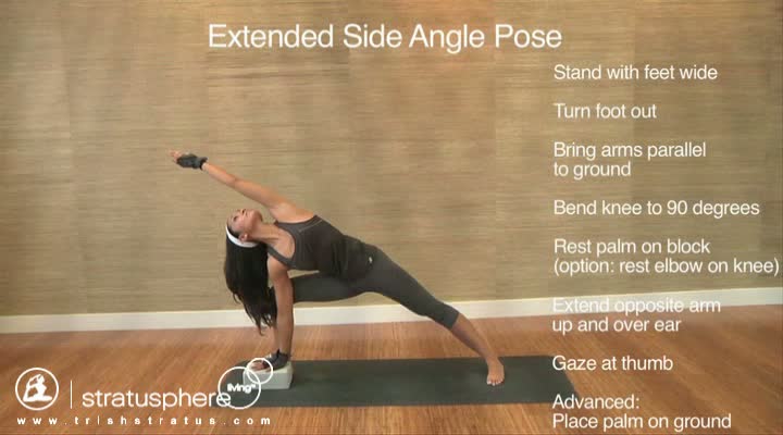 Stratusphere Yoga DVD: Extended Side Angle Pose