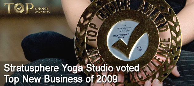 Stratusphere Yoga Studio voted Top New Business of 2009