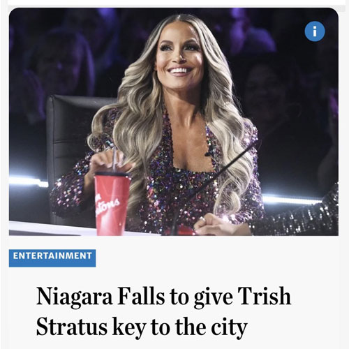 Niagara Falls to present Trish Stratus with Key to the City