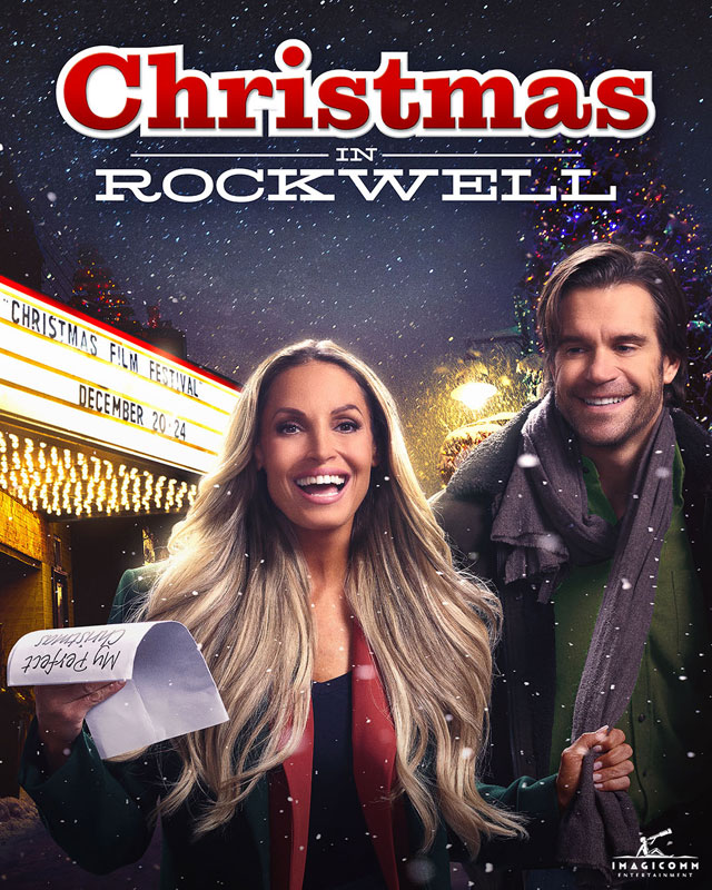 Christmas in Rockwell poster starring Trish Stratus and Stephen Huszar